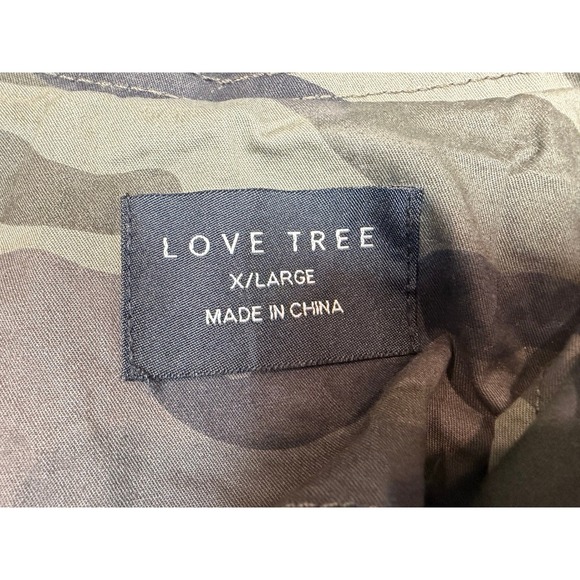 Love Tree Womens Camo Utility Field Jacket Green Cotton XL - Picture 6 of 8